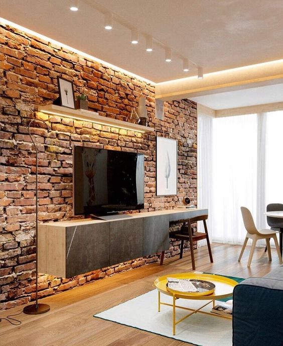exposed brick wall decor ideas
