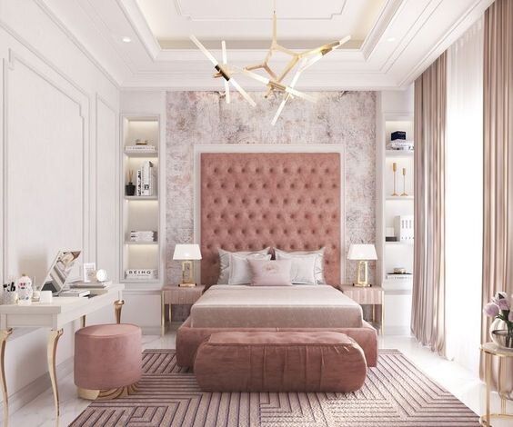 pink elegant bedroom