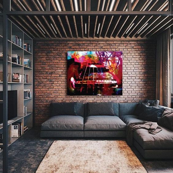 industrial living room