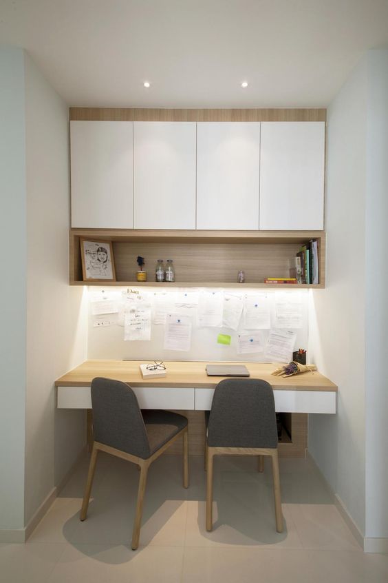 small workspace for twin