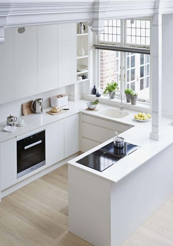 white small kitchen 