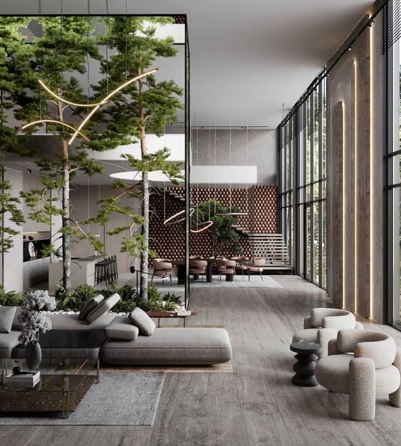 fresh elegant living room
